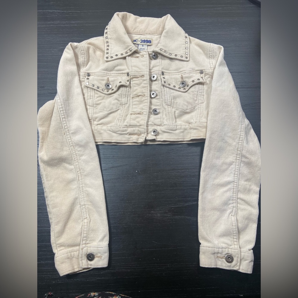 Corduroy Crop Jacket size Small